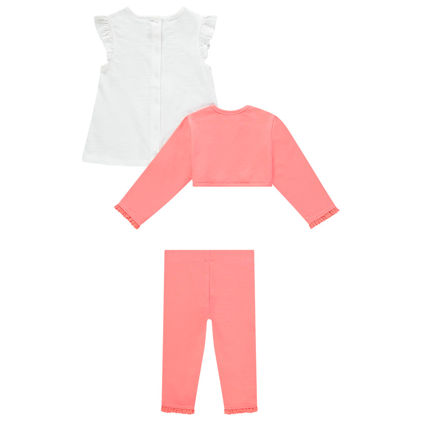 Conjunto 3 prendas bebé niña 