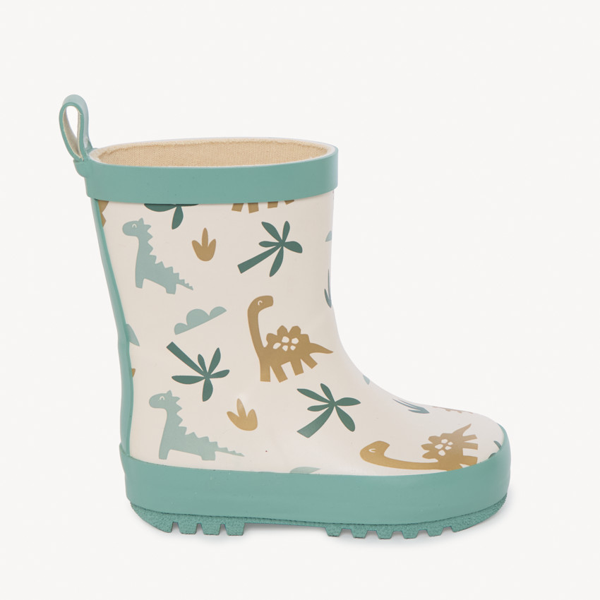 Botas de lluvia con estampado de dinosaurios para bebé niño 