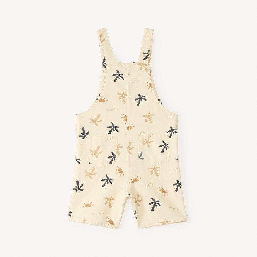 Pantalón corto de tela con estampado de palmeras para bebé niño 