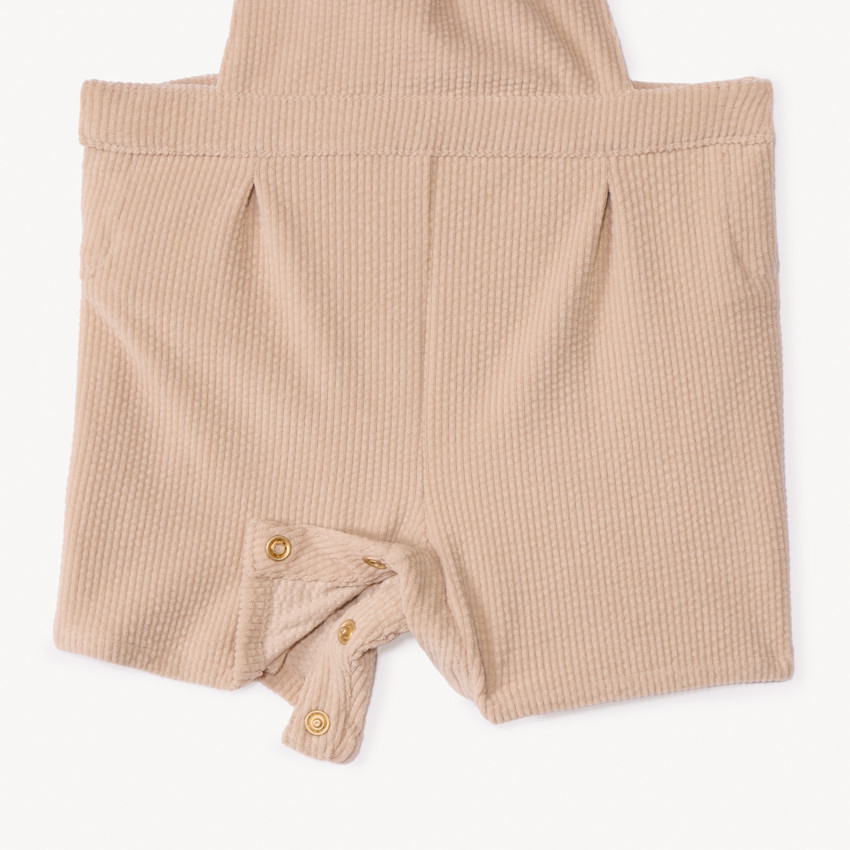 Pantalón corto de pana bordado para bebé niña 