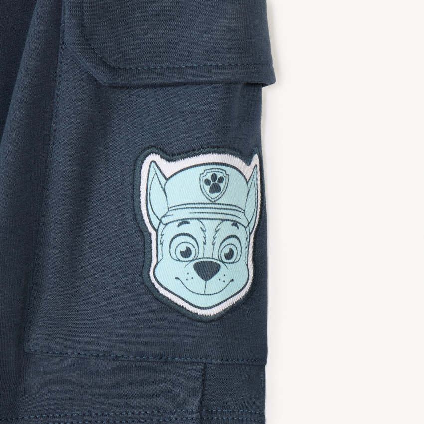 Pantalones cortos de malla estilo cargo con insignia de Chase de la Patrulla Canina para niño 