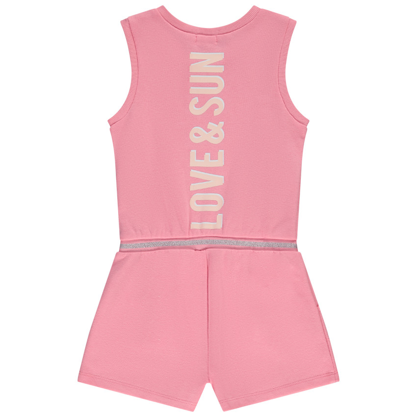 Combishort en molleton avec taille élastiquée fille 