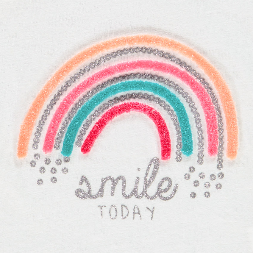 Camiseta de manga larga con estampado fantasía para niña 