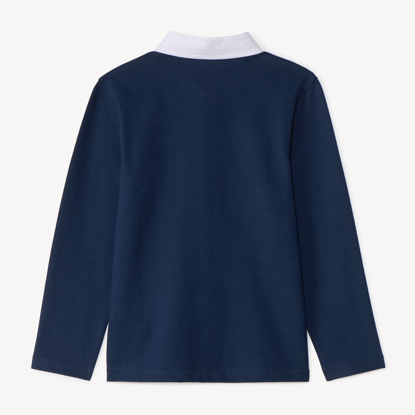Polo de manga larga bordado para niño 