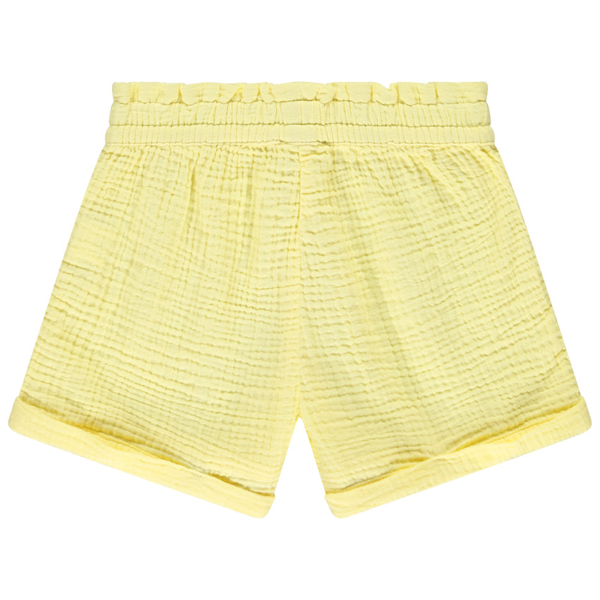 Short uni de gasa doble para niña 