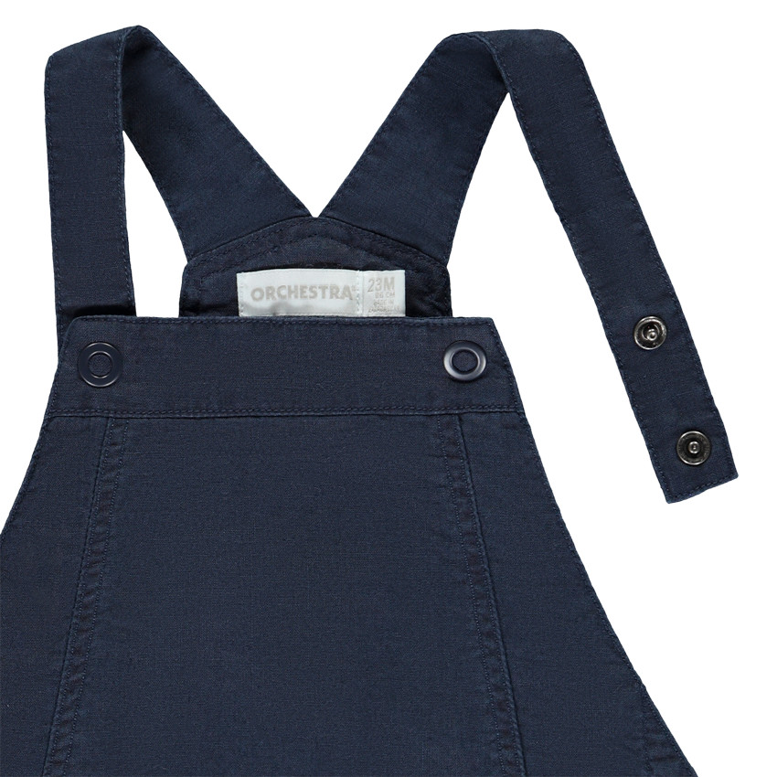 Pelele corto de tela unida para bebé niño 