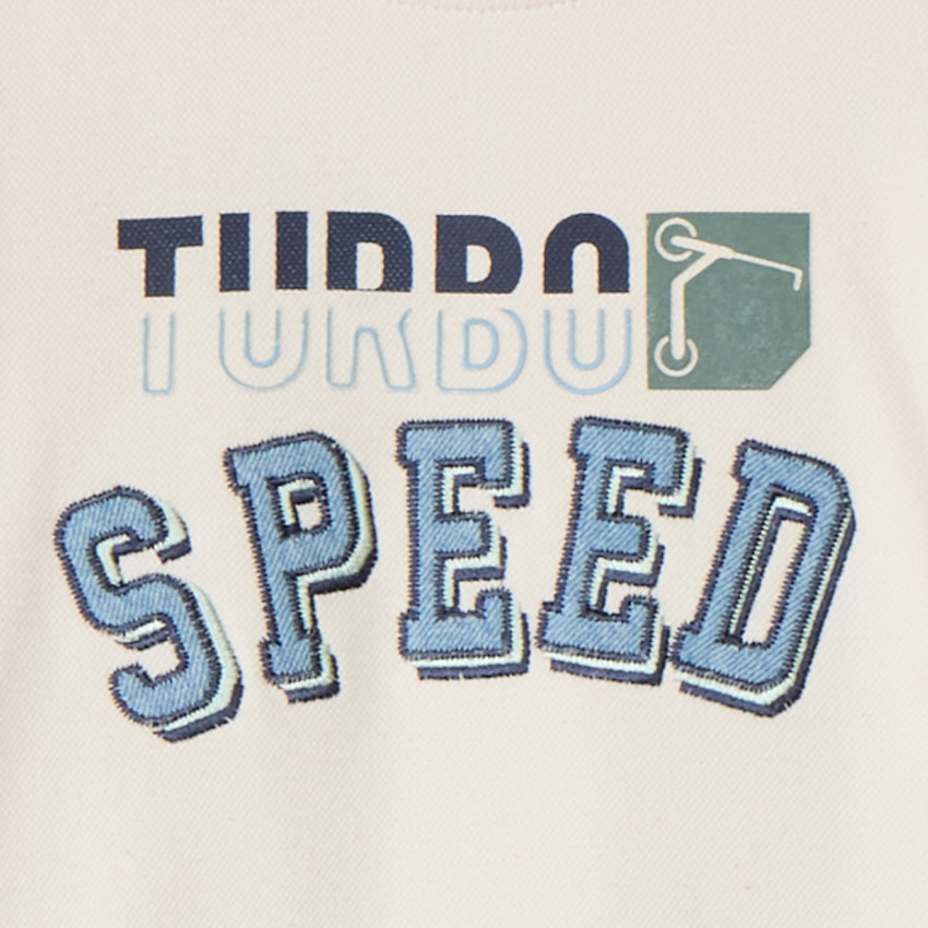 Conjunto sudadera fantasía con pantalón de chándal liso para niño 