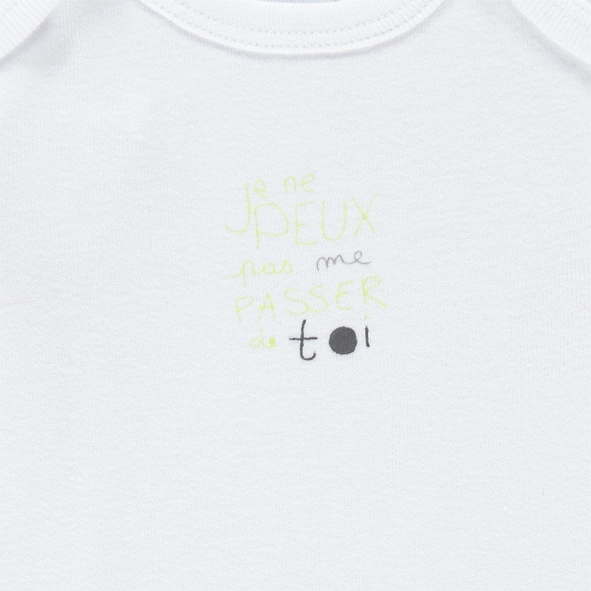 Lote de 3 bodies manga corta con abertura adaptada a la edad  Additional Lote de 3 bodies manga corta con abertura adaptada a la edad