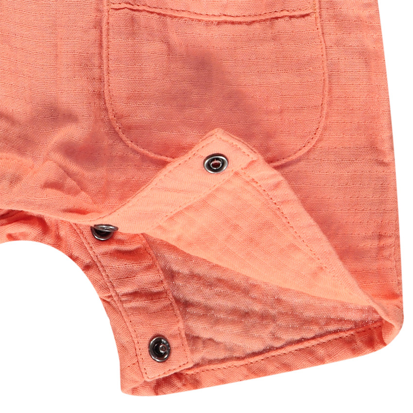 Ensemble salopette + t-shirt fantaisies crabe pour bébé garçon  