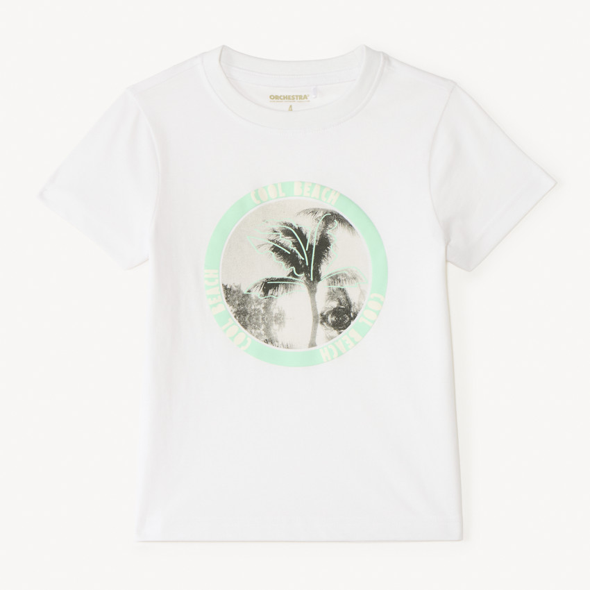 Camiseta de manga corta con estampado divertido para niño 