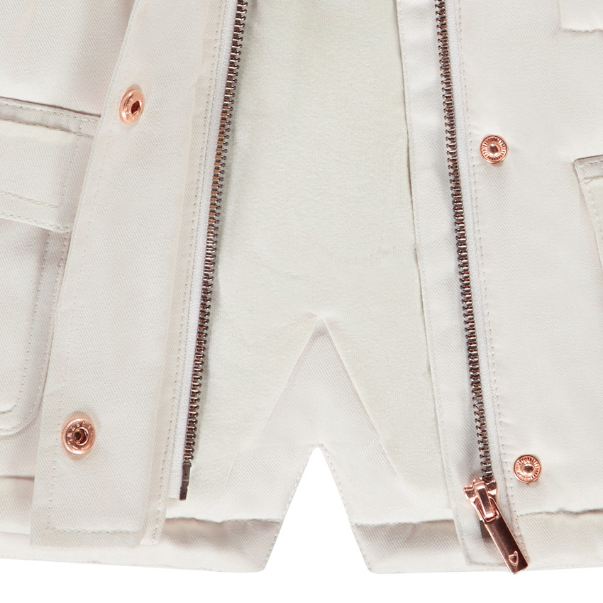 Parka 2 en 1 con chaleco sin mangas de sherpa para niña bebé 