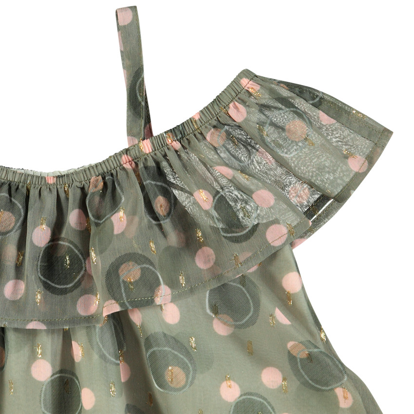 Tunique à col volanté et touches de doré  Additional Tunique à col volanté et touches de doré