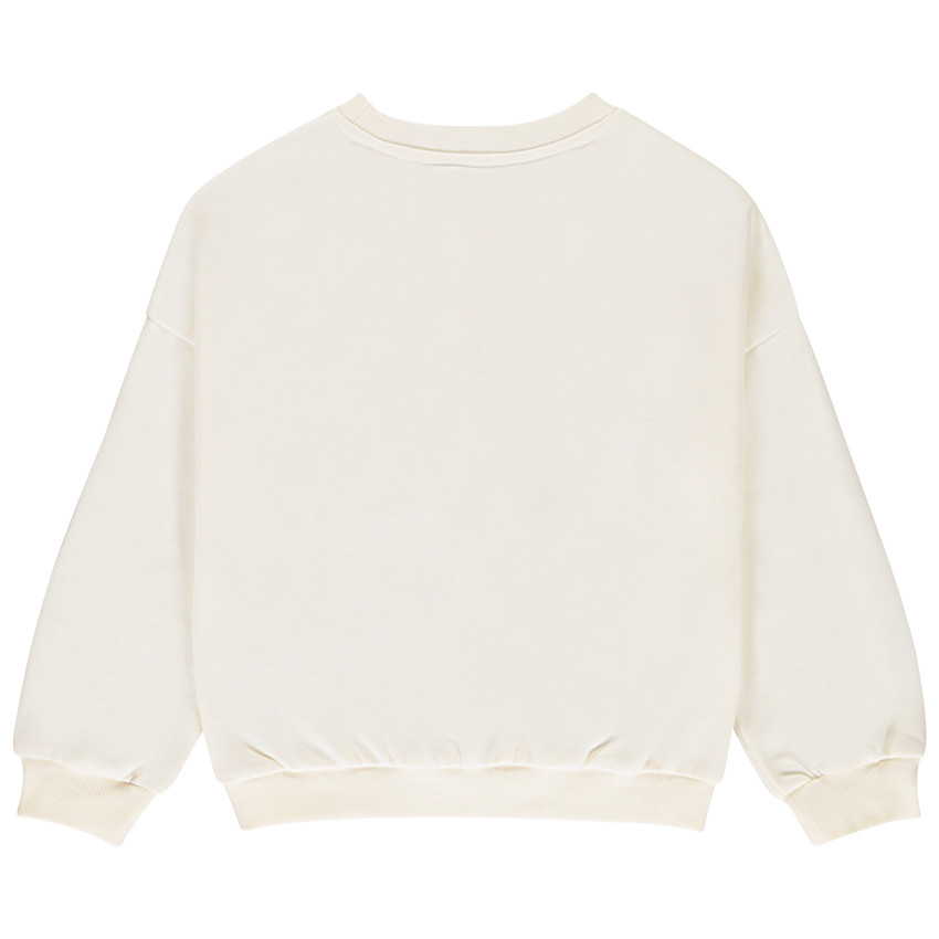 Sudadera de felpa oversize con motivos efecto pétalos 3D para niña  Additional Sudadera de felpa oversize con motivos efecto pétalos 3D para niña