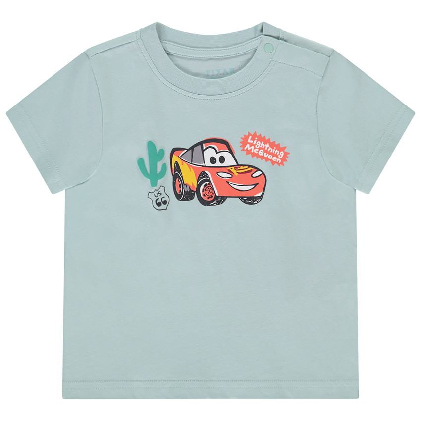 Camiseta de manga corta lisa Cars Disney para bebé niño 