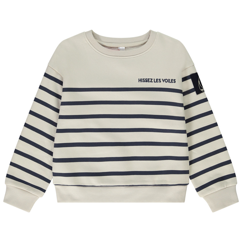 Sudadera oversize estilo marinero para niño 