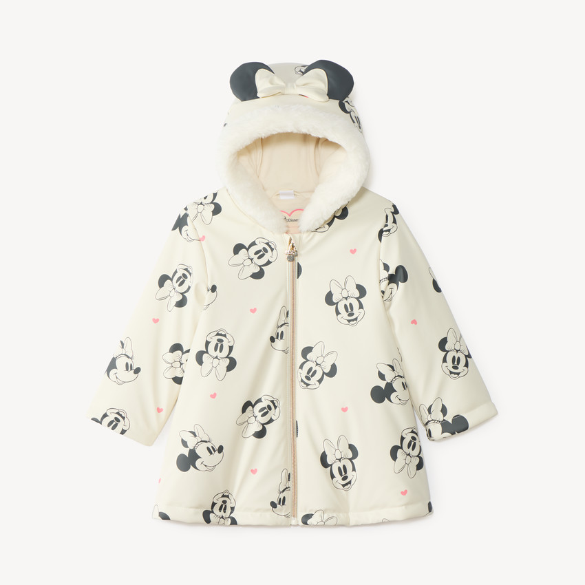 Parka con capucha divertida para bebé niña Minnie Disney 