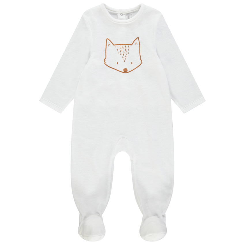 Pelele de terciopelo estampado zorrito  Additional Pelele de terciopelo estampado zorrito