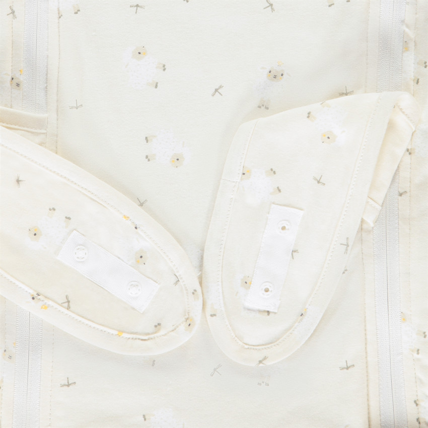 Nid de ángel en sherpa con capucha lúdica La Vida en la Granja crudo 