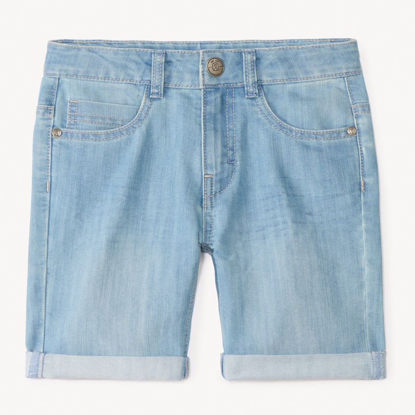 Bermudas de denim liso para niño 