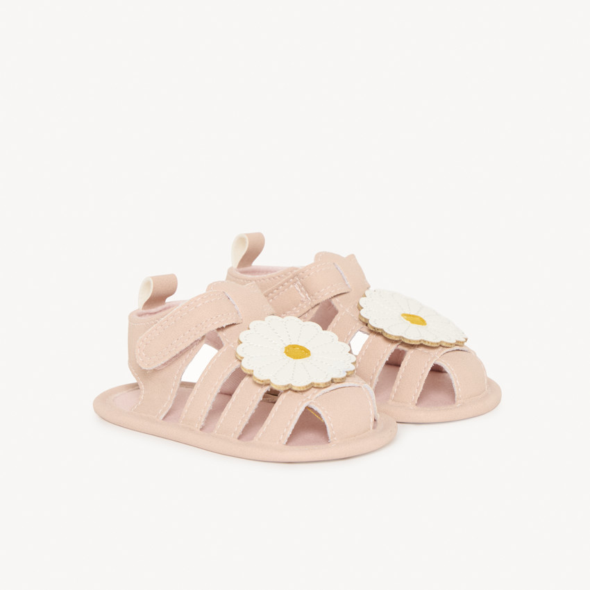 Sandalias suaves con velcro Marguerite para bebé niña 