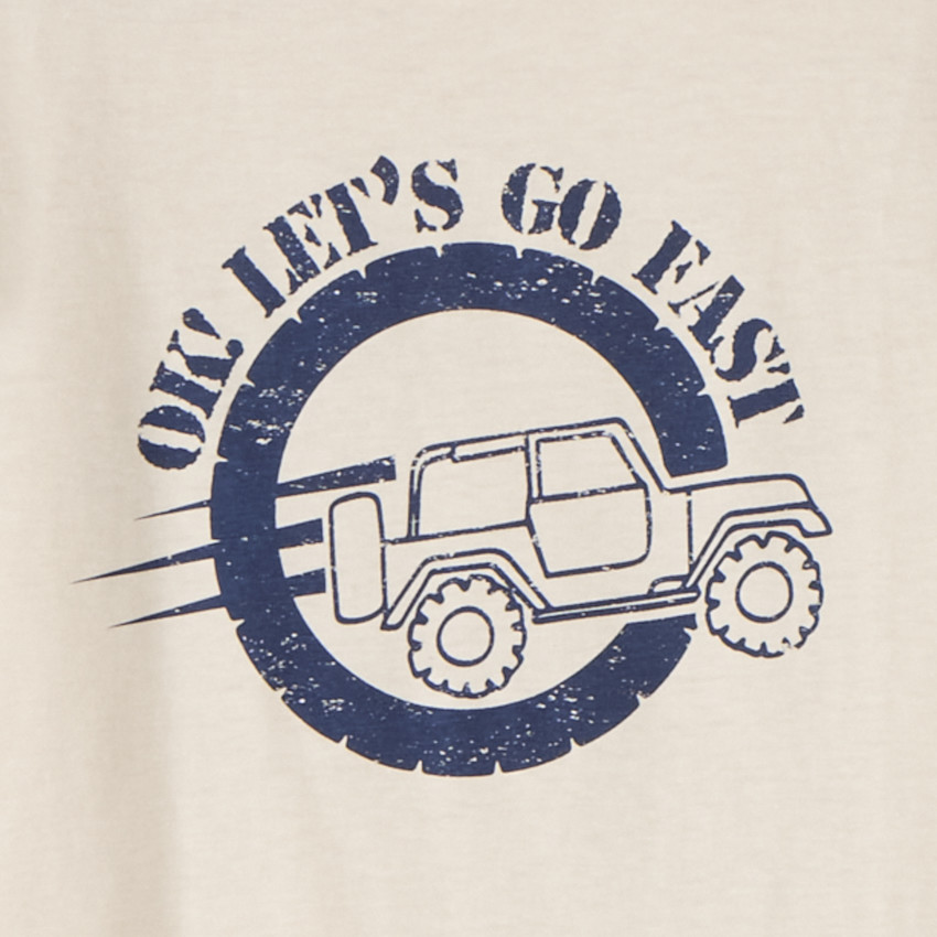 Set pijama largo de jersey con estampado 4x4 para niño 