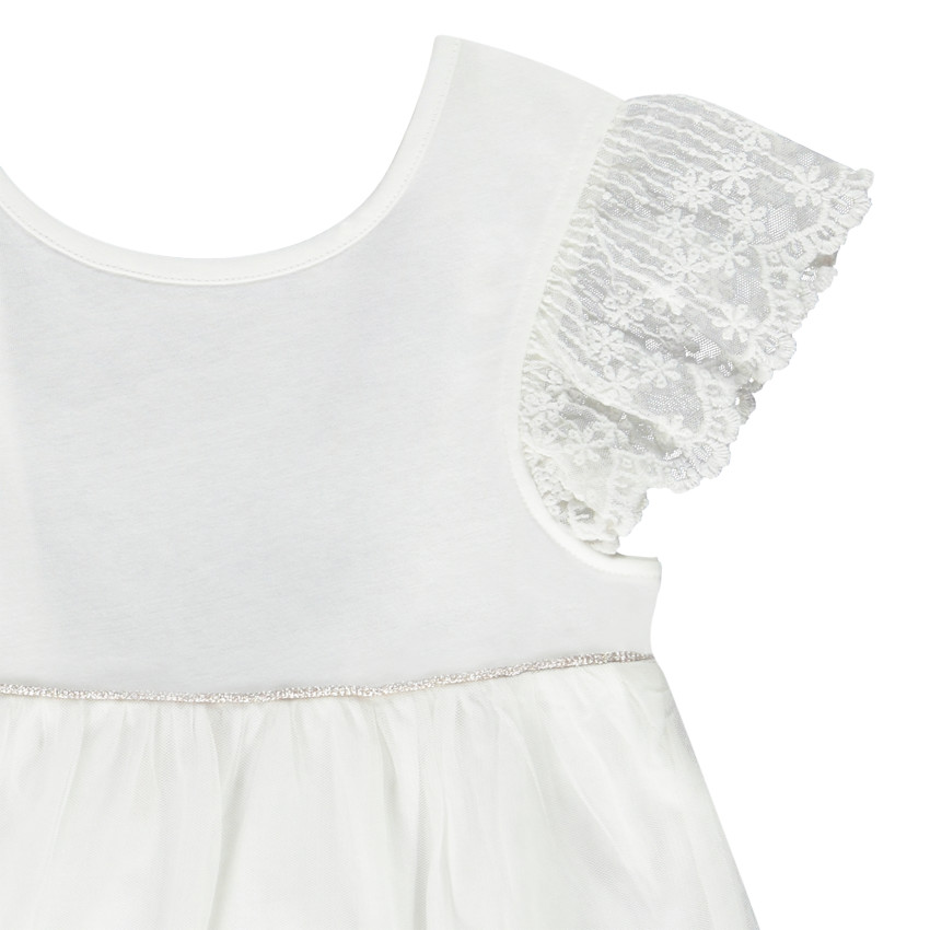 Conjunto 2 piezas túnica bordada + ciclista estampado para niña 