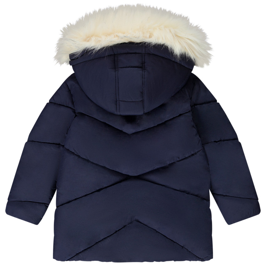 Doudoune matelassée à capuche doublure sherpa pour fille 