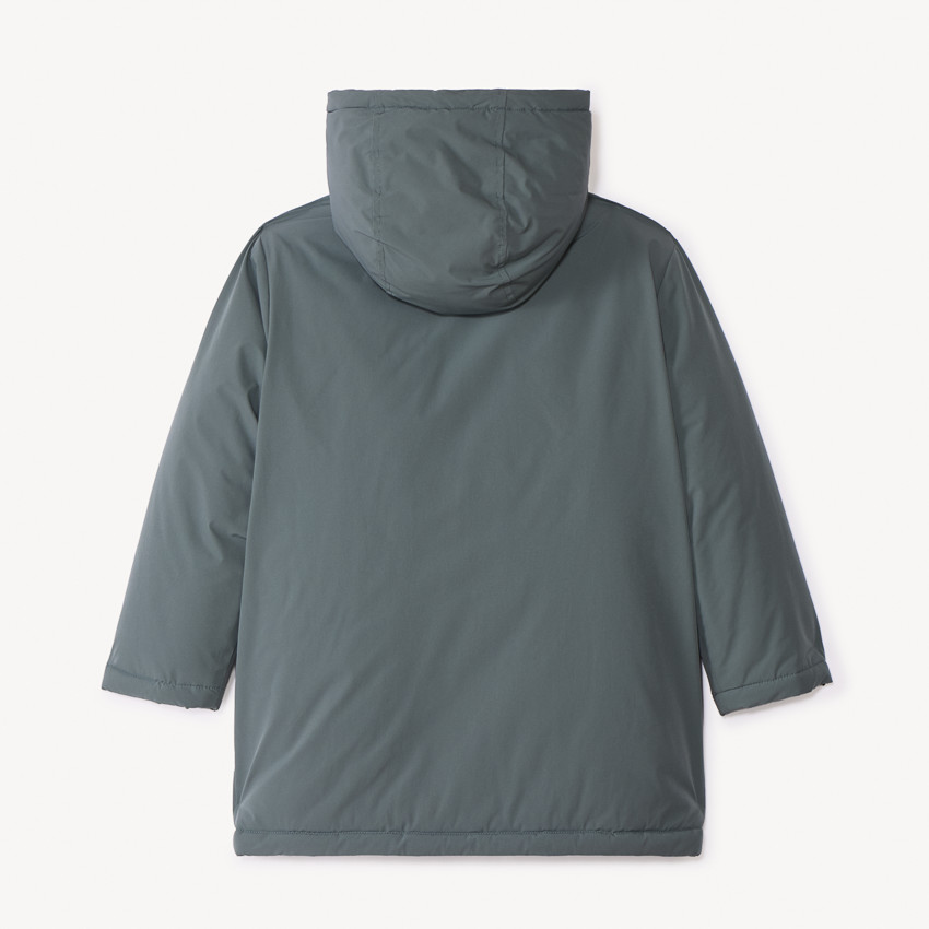 Parka acolchada con capucha desmontable para niño 
