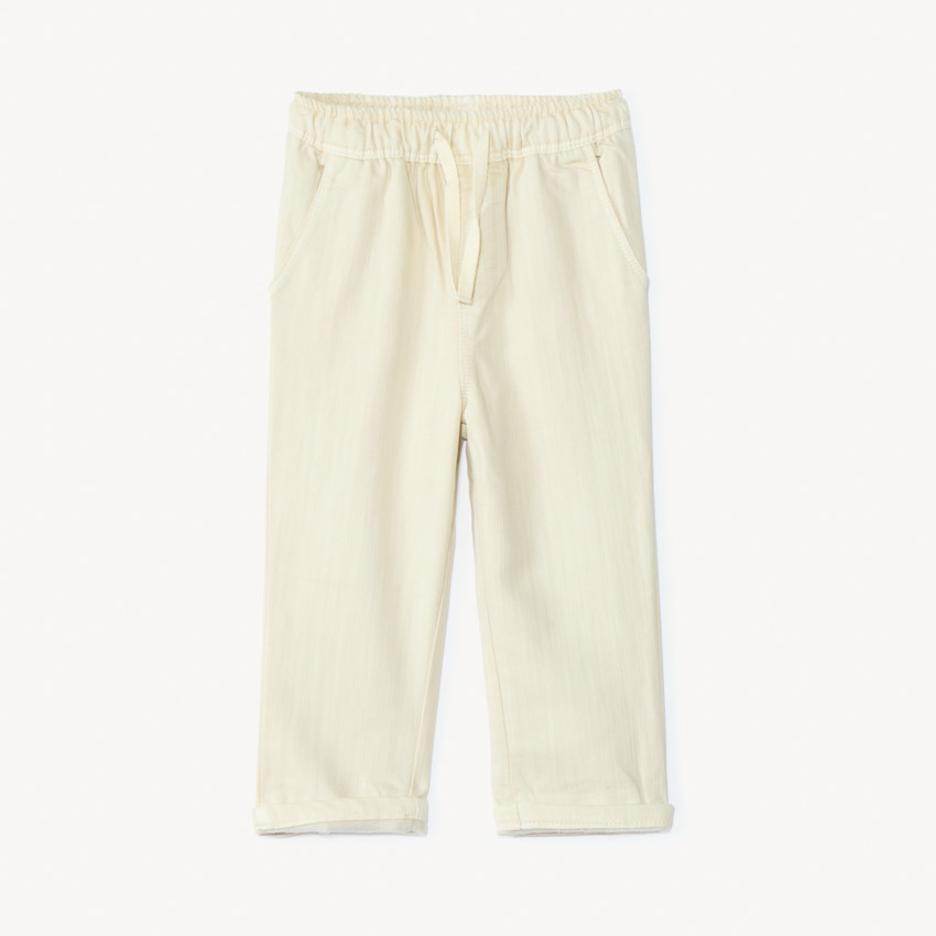 Jean recto con forro micropolar para bebé niño 