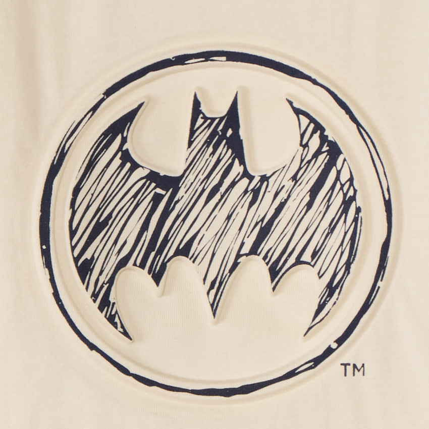 Camiseta de manga larga con estampado en relieve de Batman Warner para niño. 