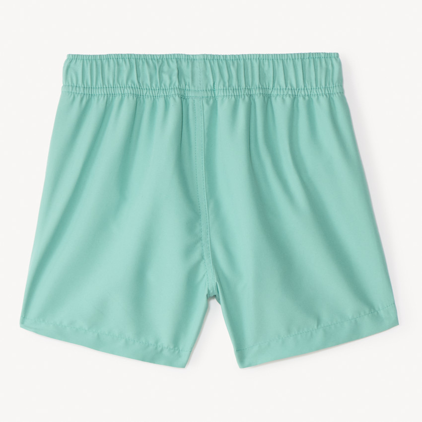 Short de baño liso con estampado de surf para niño 