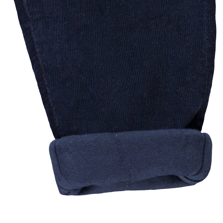 Pantalón liso de terciopelo forrado y con bolsillos para bebé niño 
