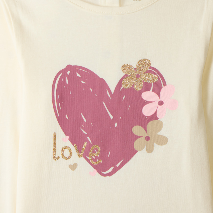 Lote de 5 camisetas de manga larga para bebé niña con estampado de fantasía 