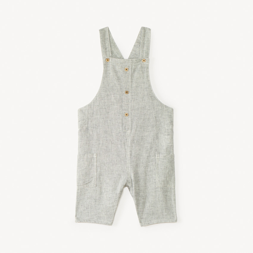 Pantalón corto de tela jaspeada para bebé niño 