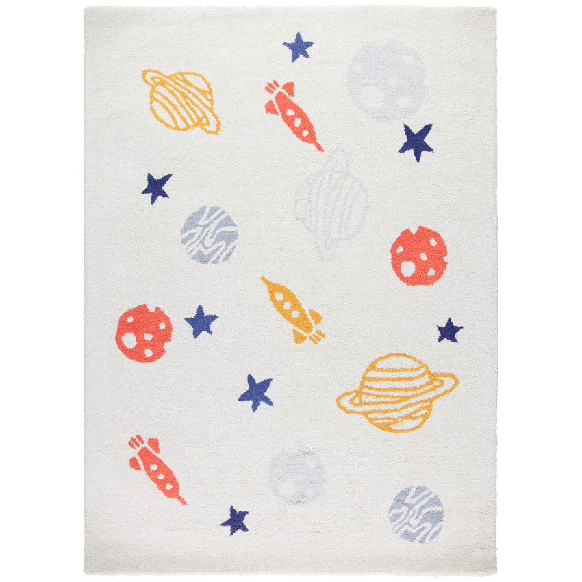 Alfombra infantil « hand tufted » estampado planetas Main Alfombra infantil « hand tufted » estampado planetas