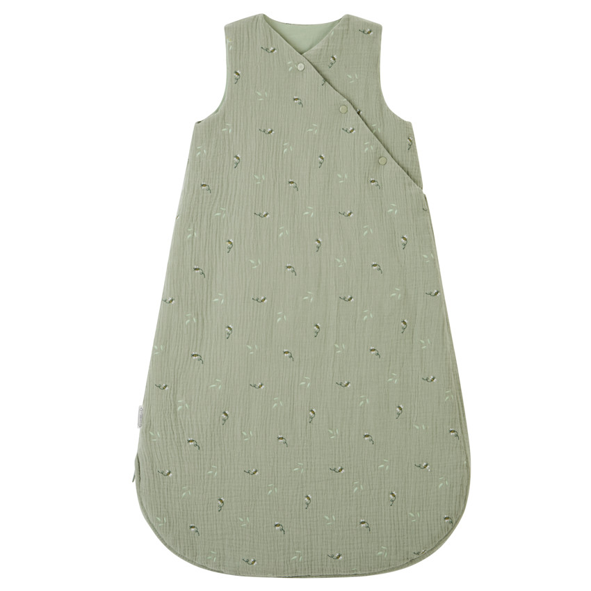 Gigoteuse brodée en double gaze TOG 2 Promenade Bucolique vert 