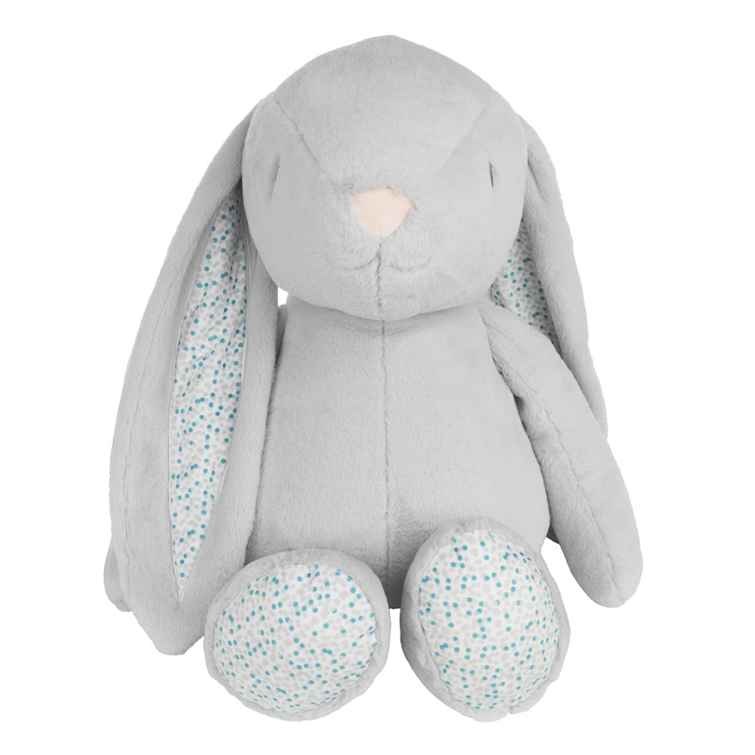 Peluche 60cm Célestin le lapin gris 
