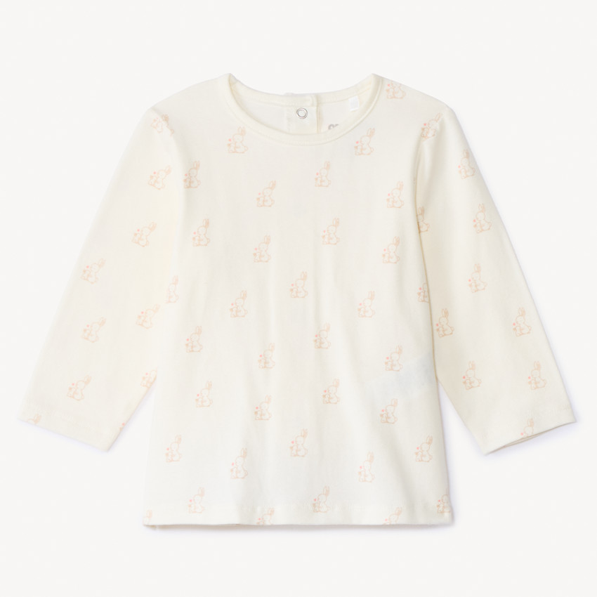 Conjunto de 2 piezas con pichi de motivos calados para niña. 