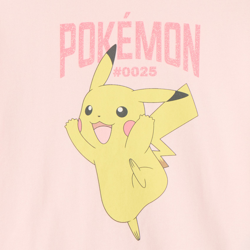 Sudadera de felpa bicolor de Pokémon Pikachu para niña 