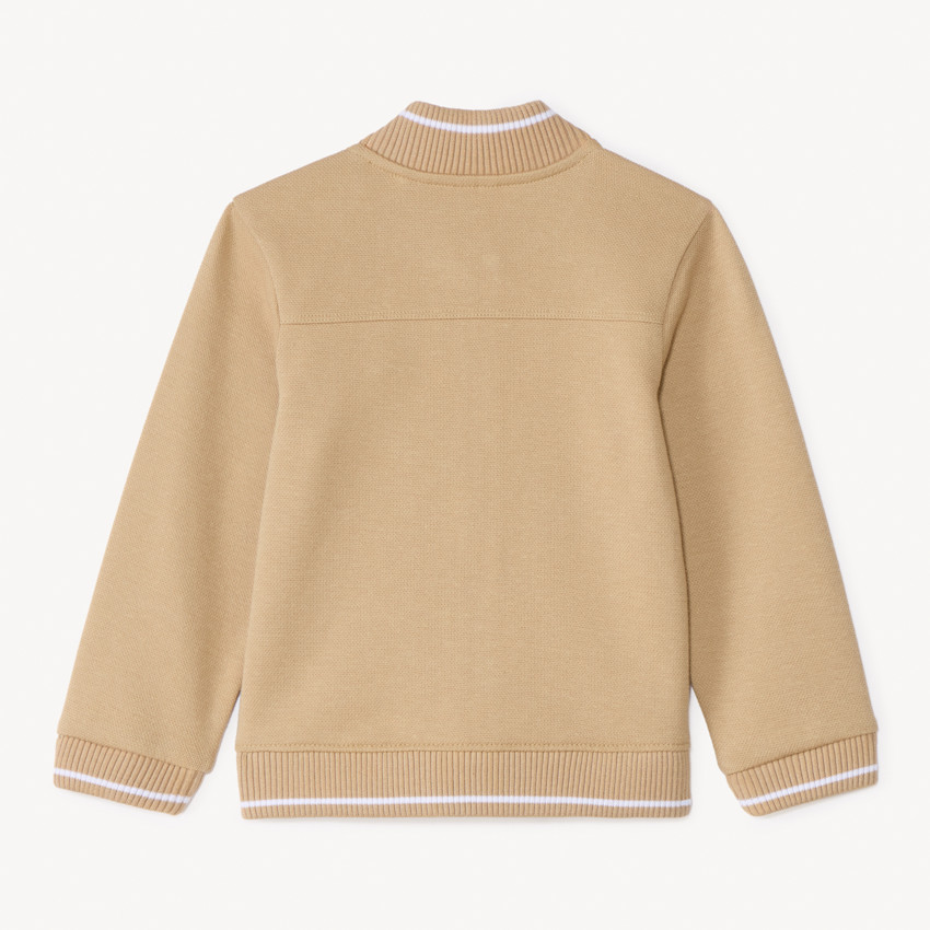 Chaleco de corte teddy de piqué para bebé niño 