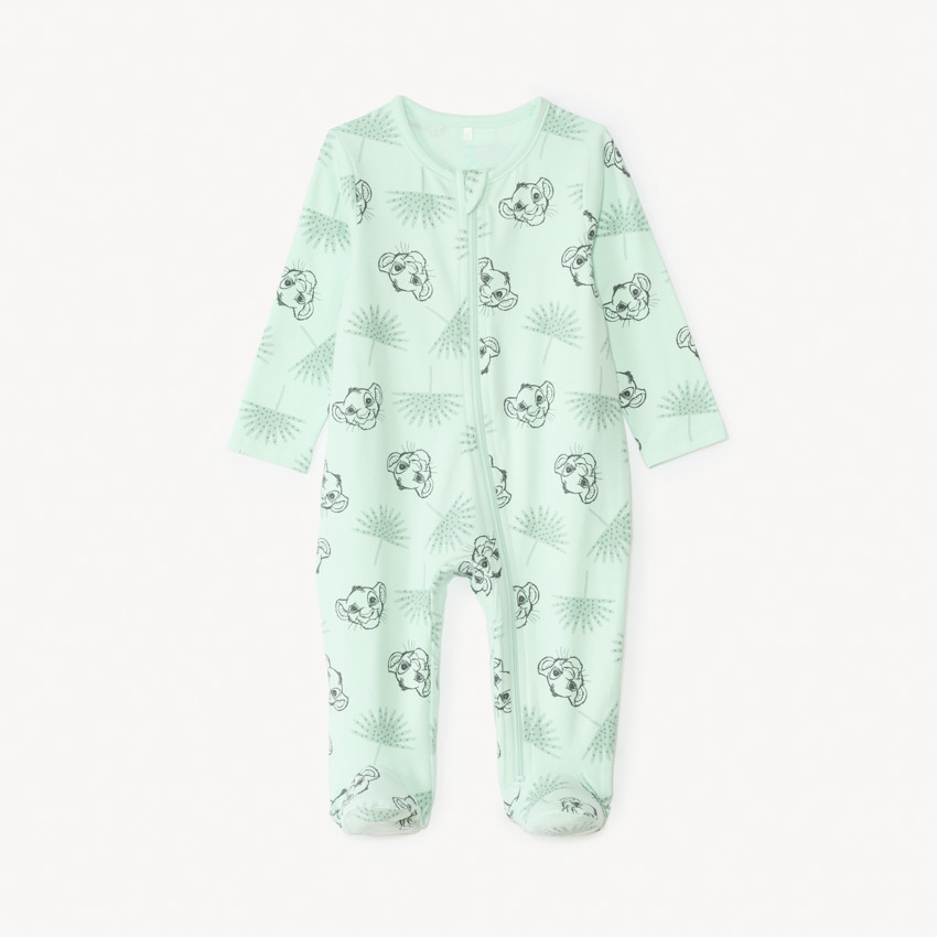 Pijama con cremallera frontal estampado del Rey León de Disney para bebé niño. 