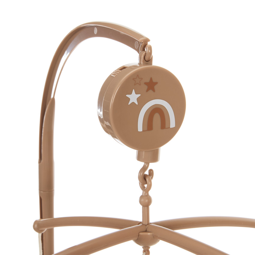 Móvil musical estrellas y arcoíris 