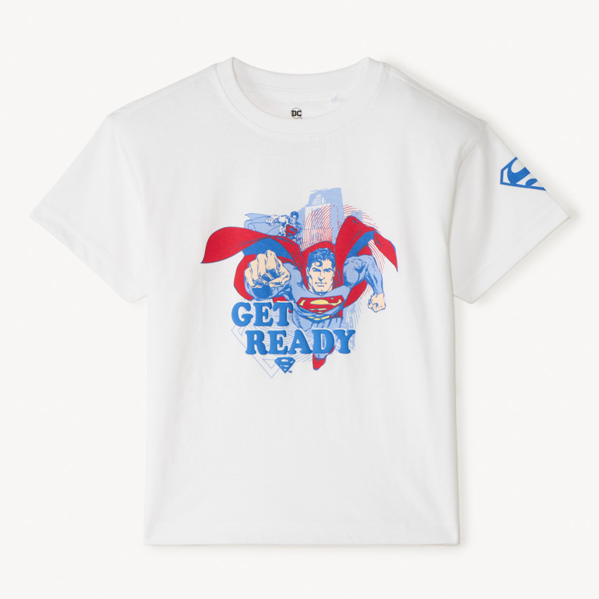 Camiseta de manga corta con estampado de Superman Warner para niño 