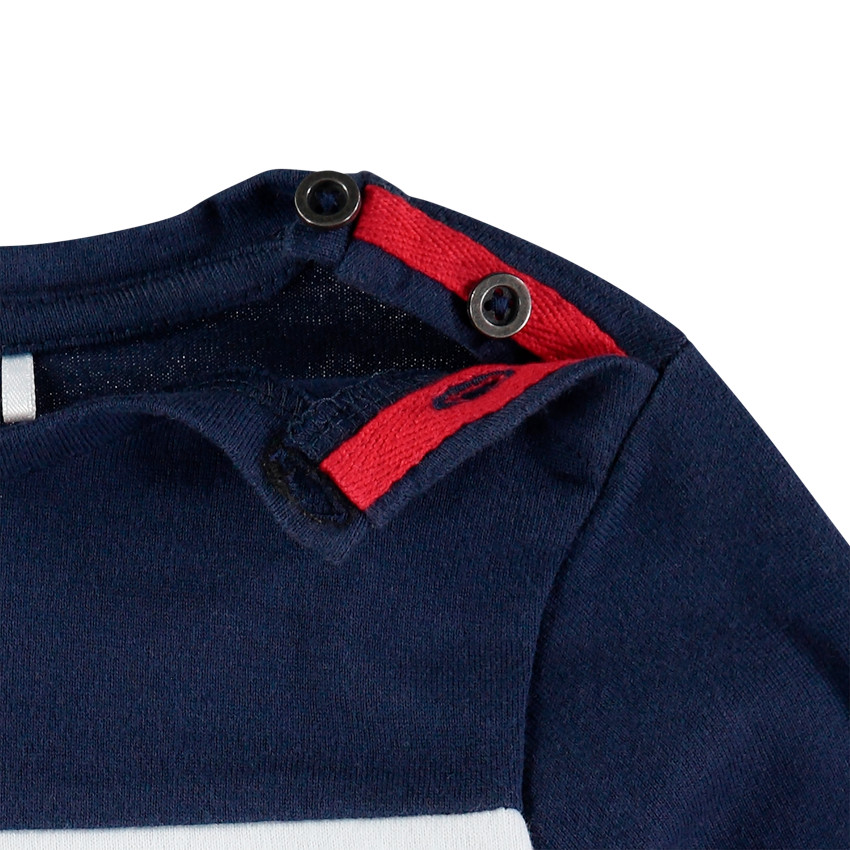 Camiseta marinera con crocodilo bordado 