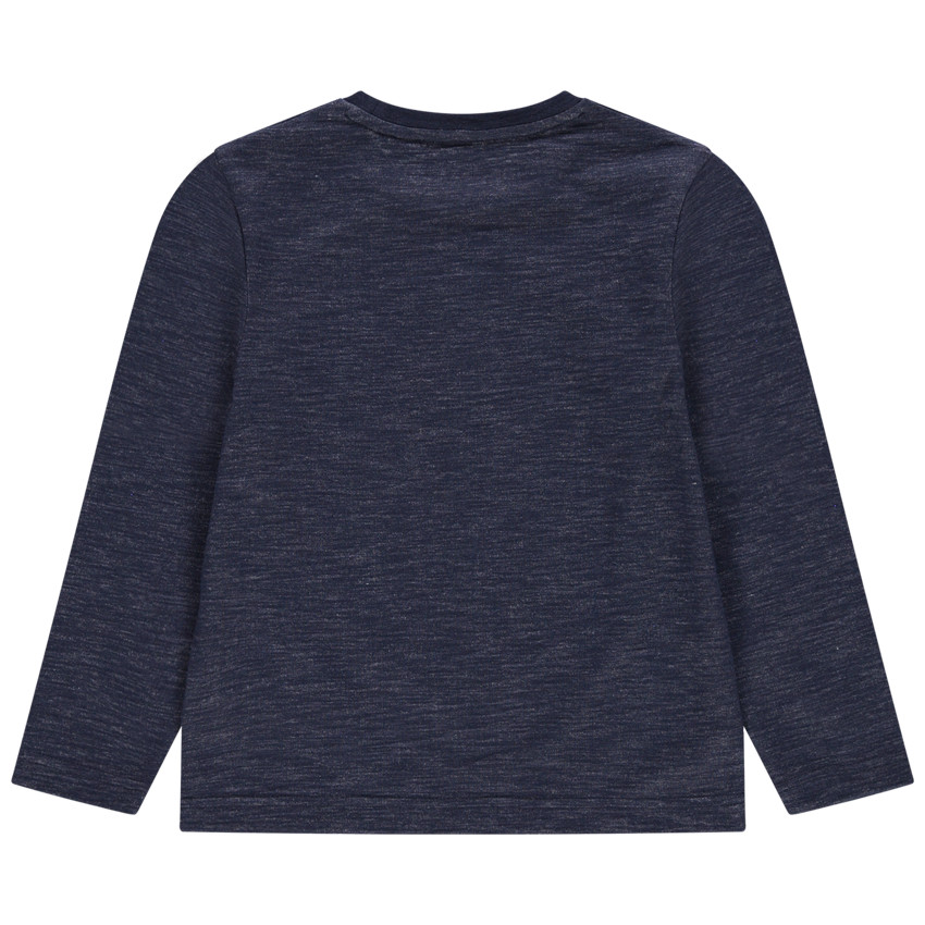 Camiseta de manga larga de punto con paisaje estampado 