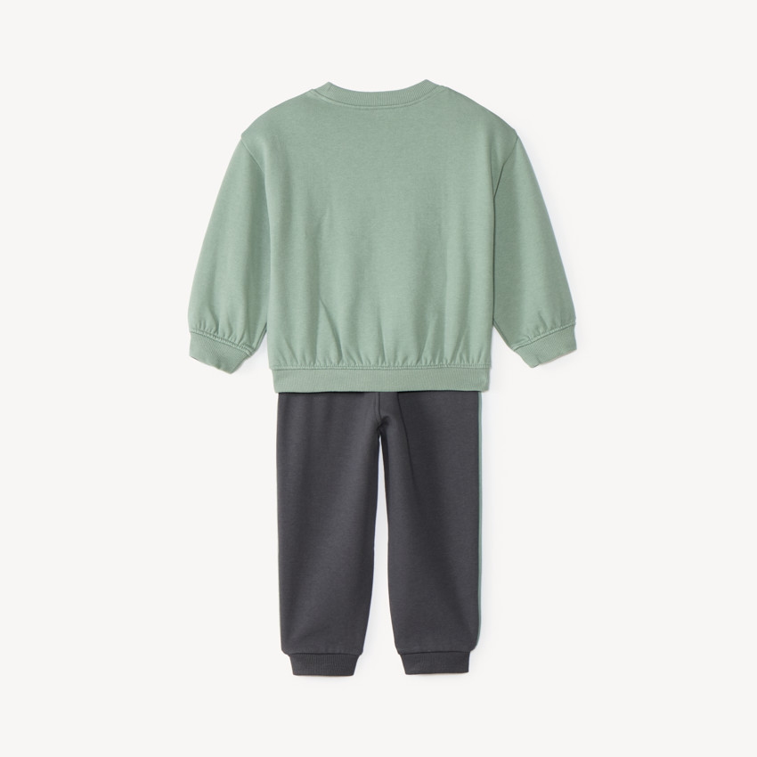Conjunto de chándal para bebé niño con bordado de osito. 