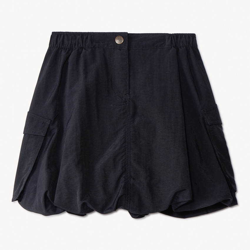 Falda lisa de tela de paracaídas para niña 