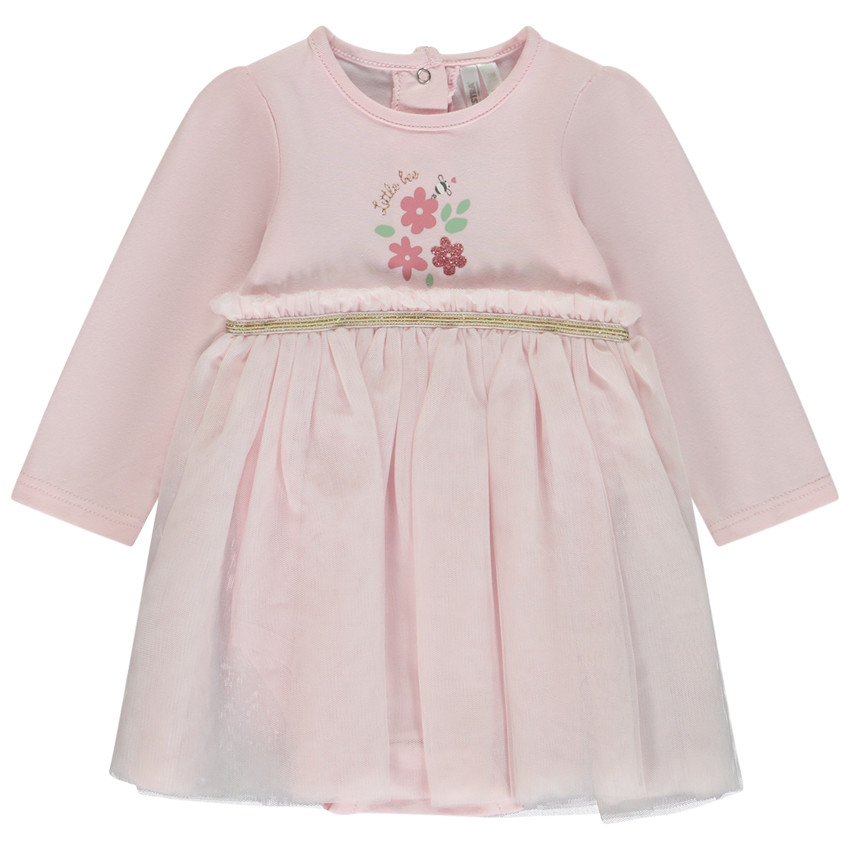 Vestido body de manga larga con estampado fantasía para bebé niña  Additional Vestido body de manga larga con estampado fantasía para bebé niña