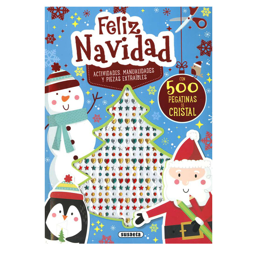 Libro de actividades y manualidades Feliz Navidad +4años 