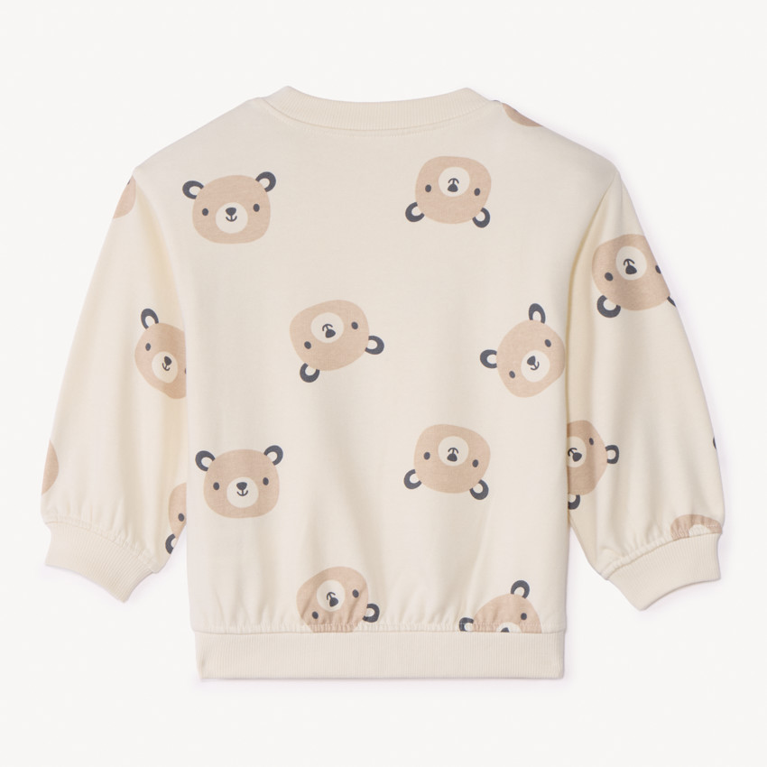 Sudadera oversize con estampado de ositos para bebé 